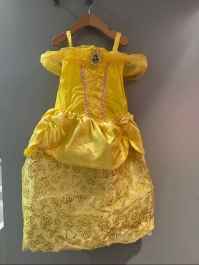 Yellow Princess Belle-Style Girls' Costume Dress